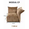 Zbliżenie na detal wykończenia Designerskiej Sofy Modułowej Lilia Nowoczesna. Meble na zamówienie od Primavera Home.