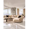 Designerska Sofa Modułowa Lilia Nowoczesna eksponowana w showroomie. Detal wykończenia od Primavera Home.
