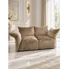 Widok Designerskiej Sofy Modułowej Lilia Nowoczesna z wybranym kolorem materiału. Detal wykończenia od Primavera Home.