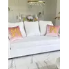 Sofa 3-osobowa z Funkcją Spania MANHATTAN w jasnym wnętrzu. Aranżacja nowoczesnego wnętrza od Primavera Home.