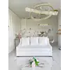 Widok od góry na sofę 3-osobową z Funkcją Spania MANHATTAN. Ekspozycja w salonie od Primavera Home.