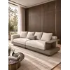 Sofa NAPOLEONE uchwycona z boku, podkreślająca elegancki design. Meble na zamówienie od Primavera Home.