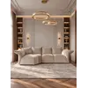 Widok na siedzisko sofy designerskiej Lilia, komfortowe i stylowe, dostępne w Primavera Home.