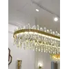 Żyrandol BULGARI L 100cm Złoty — aranżacja wnętrza. Primavera Home.