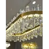 Żyrandol BULGARI L 100cm Złoty — aranżacja wnętrza. Primavera Home.