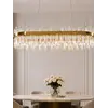 Żyrandol BULGARI L 100cm Złoty — aranżacja wnętrza. Primavera Home.