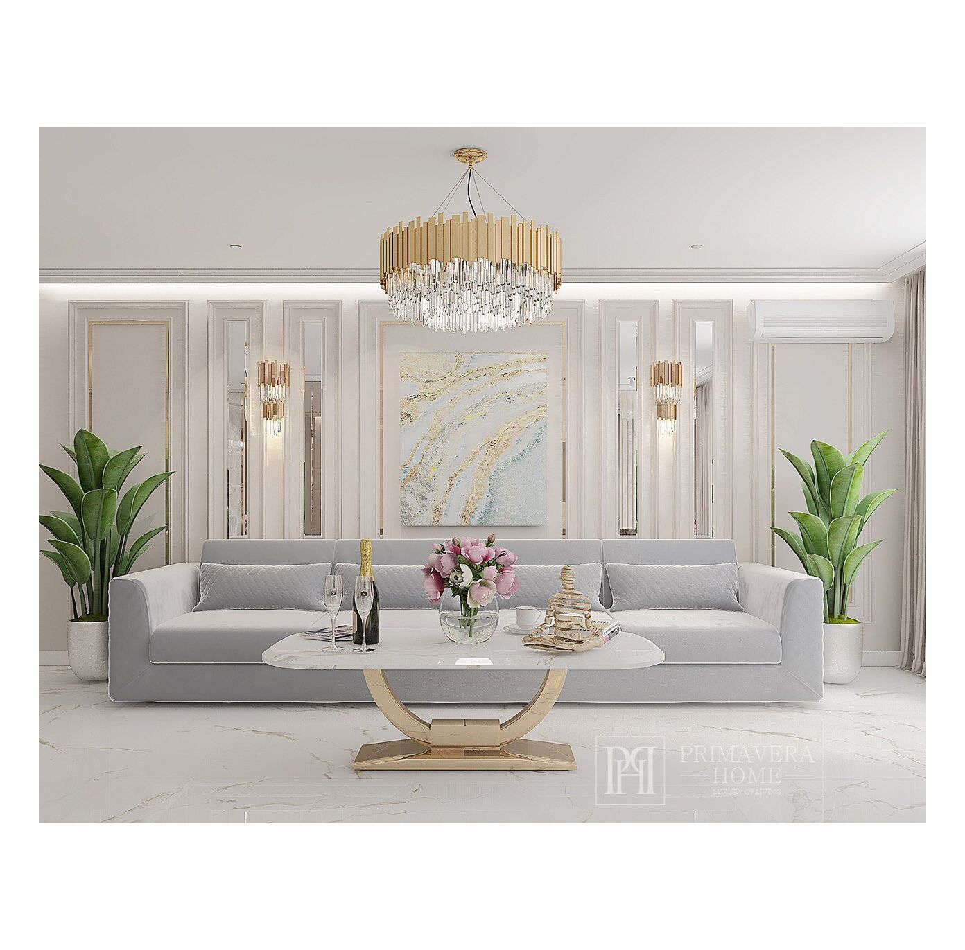 LUXURY LIVING ROOM PROPOSAL WITH ART DECO COLLECTION
