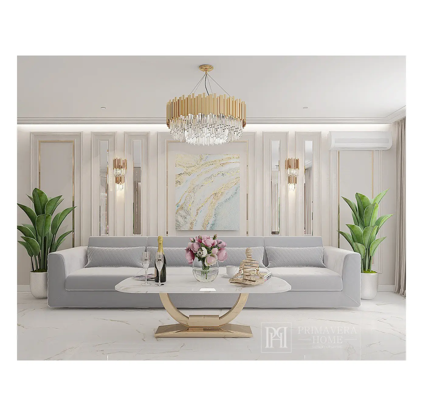 LUXURY LIVING ROOM PROPOSAL WITH ART DECO COLLECTION