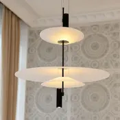 Designerska lampa wisząca nowoczesna z czarnym wykończeniem PLATER