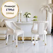 promocja krzesło nowoczesne beżowe tapicerowane PALACE