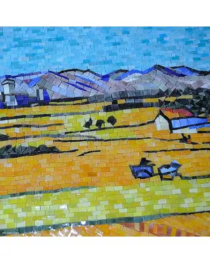 Mozaika szklana Van Gogh Pole pszenicy