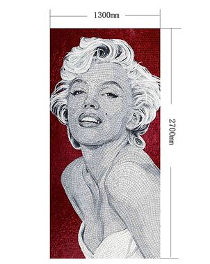 Glass mosaic Marilyn Monroe 