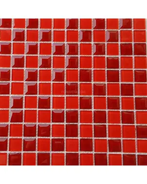 Mozaika Szklana Diamentowa Czerwona Kristina
