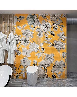 Hanami Arancios Orange glass mosaic