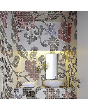 Glass mosaic Summer Flowers 