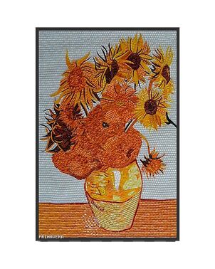 Glass mosaic Van Gogh Sunflowers 