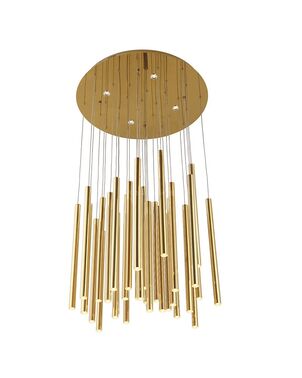 Lampa glamour wisząca sufitowa złota PONSACCO