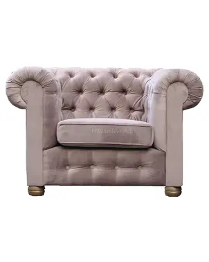 Fotel glamour tapicerowany pikowany styl glamour klasyczny luksusowy Chesterfield Classic