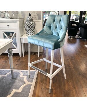 Stool glamour upholstered quilted bar for dining room Prince