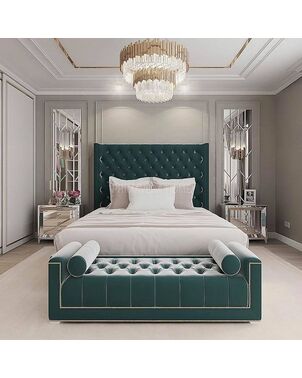 Glamorous New York style bed EUFORIA, different sizes