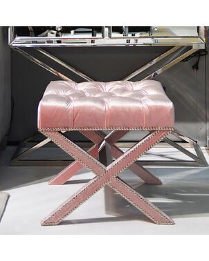 Upholstered quilted velour Ricardia style