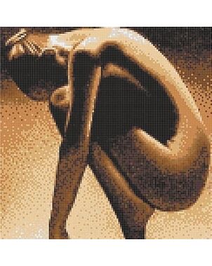 Glass mosaic Lady nacked
