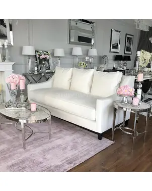 Luksusowa wygodna kanapa 3 osobowa aksamitna sofa z funkcją spania MANHATTAN