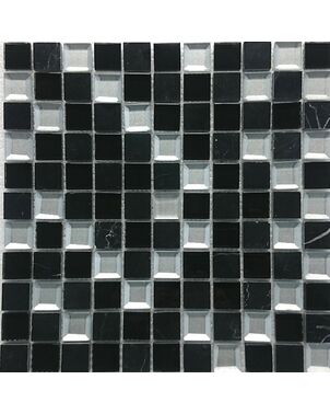 Stone and Glass Mosaic MAR 03 Black Diamond