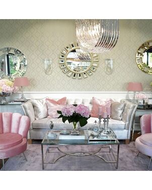 GEOMETRIC RESOURCE New York style geometric wallpaper American style WHITE GREY SILVER SILVER