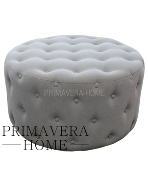 Upholstered quilted white eco leather CHESTER