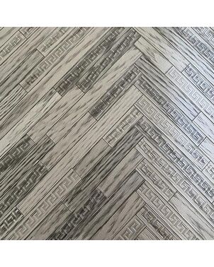 Exclusive Versace Eterno light brown geometric wallpaper