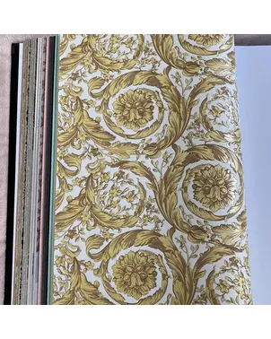 Wallpaper Versace Barocco Flower Gold/Cream Metallic