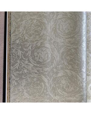 Geometric wallpaper Versace IV Barocco Metallics ornamental beige