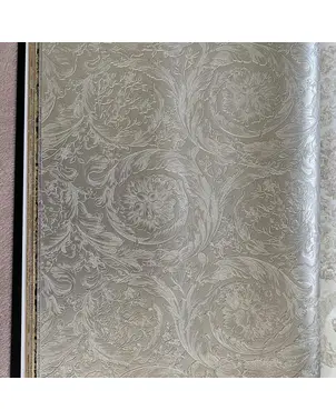 Geometric wallpaper Versace IV Barocco Metallics ornamental beige