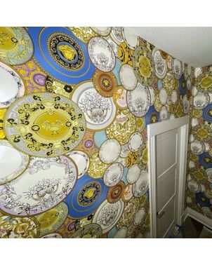 Wallpaper glamour Versace Les Etoiles de la Mer 2 glossy multicolored