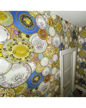 Wallpaper glamour Versace Les Etoiles de la Mer 2 glossy multicolored