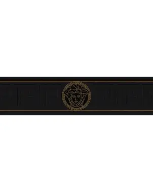 Decorative frame, decorative strip for wallpaper Versace 5m x 13 cm black jellyfish