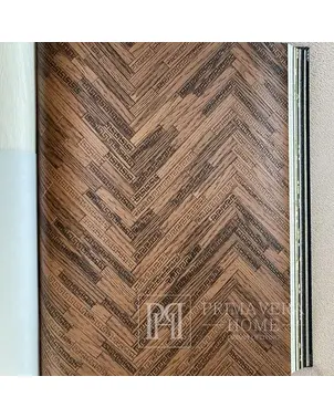 Exclusive Versace geometric wallpaper dark brown chevron zigzags