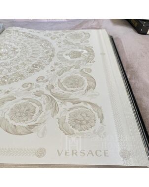 Versace wallpaper geometric 10.05 x 0.70m glamour ecru