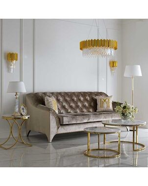 Modern glamour upholstered sofa with PRADA bedroom function