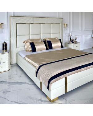 Narrow, stylish, modern bedspread for the bedroom