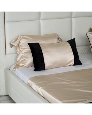 Elegant two-color high-quality pillow for living rooms, bedrooms
