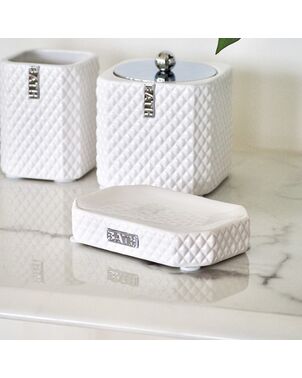 Ceramic silver soap dish Lene Bjerre