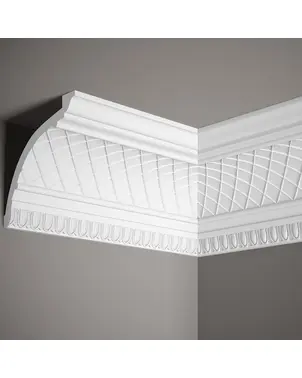 Decorative ceiling molding white 14,5 cm 200 cm