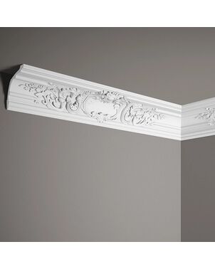 Decorative white decorative ceiling molding 17 cm 200 cm