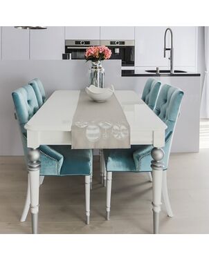 Wooden glamour table for dining room QUEEN