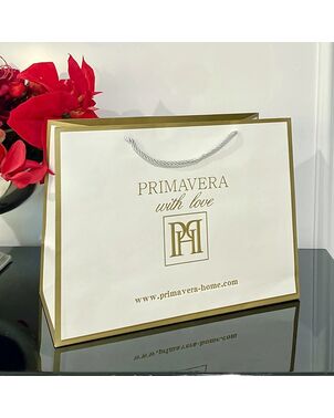 Gift bag white and gold corporate