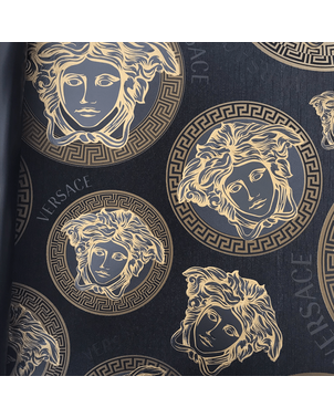 Exclusive Versace V MEDUSA AMPLIFIED glamor wallpaper, black, gold, glamor