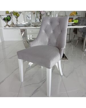Glamour chair LIVORNO with knockout, modern 54x46xh97