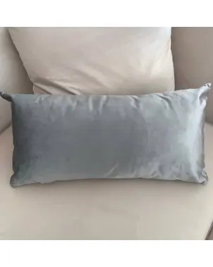 Pillow 30x60, gray, smooth, shiny, decorative